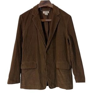 J Crew Mens Corduroy Blazer Brown 2 Button Sport Coat Preppy Academia Fall L